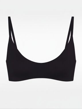 Skims NIKE SKIMS Matte Micro Scoop Bra Obsidian Black Small NWT